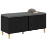 Banc d'entrée avec coussin Chêne Noir 100 x 38 x 46 cm 536726536726