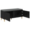 Banc d'entrée avec coussin Chêne Noir 100 x 38 x 46 cm 536726536726