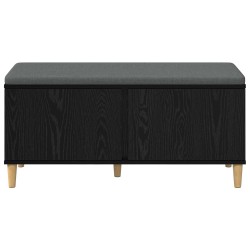Banc d'entrée avec coussin Chêne Noir 100 x 38 x 46 cm 536726536726