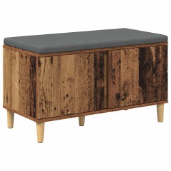 Banc d'entrée avec coussin Bois ancien 80 x 38 x 46 cm 536729536729