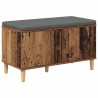 Banc d'entrée avec coussin Bois ancien 80 x 38 x 46 cm 536729536729
