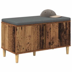 Banc d'entrée avec coussin Bois ancien 80 x 38 x 46 cm 536729536729