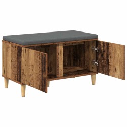 Banc d'entrée avec coussin Bois ancien 80 x 38 x 46 cm 536729536729