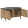 Banc d'entrée avec coussin Chêne Artisanal 80 x 38 x 46 cm 536733536733