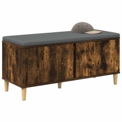 Banc d'entrée avec coussin Chêne Fumé 100 x 38 x 46 cm 536734536734