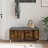 Banc d'entrée avec coussin Chêne Fumé 100 x 38 x 46 cm 536734536734
