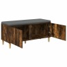 Banc d'entrée avec coussin Chêne Fumé 100 x 38 x 46 cm 536734536734
