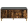 Banc d'entrée avec coussin Chêne Fumé 100 x 38 x 46 cm 536734536734
