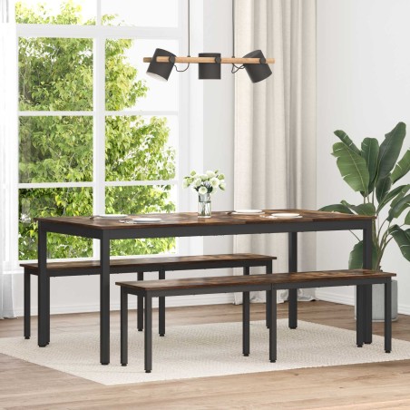 banc Chêne Fumé 160 x 35 x 45 cm Bois d'ingénierie 536737536737