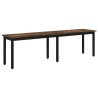 banc Chêne Fumé 160 x 35 x 45 cm Bois d'ingénierie 536737536737