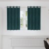 Rideaux occultants 2 pcs Vert foncé 140 x 140 cm Velours 536739536739
