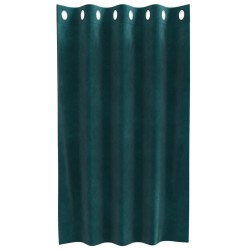 Rideaux occultants 2 pcs Vert foncé 140 x 140 cm Velours 536739536739