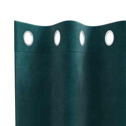Rideaux occultants 2 pcs Vert foncé 140 x 140 cm Velours 536739536739