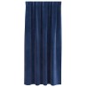 Rideaux occultants 2 pcs Bleu foncé 140 x 175 cm Velours 536744536744