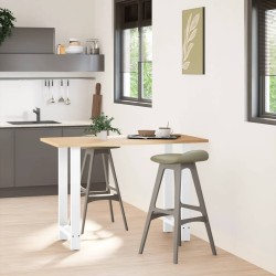 Pieds de table de bar Blanc 2 pièces 40 x (90-91) cm Acier 536746536746