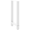 Pieds de table de bar Blanc 2 pièces 40 x (90-91) cm Acier 536746536746