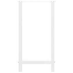 Pieds de table de bar Blanc 2 pièces 40 x (90-91) cm Acier 536746536746