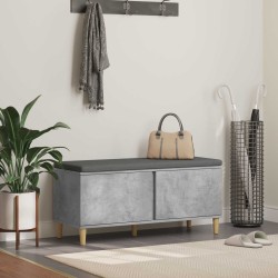 Banc d'entrée avec coussin Gris Béton 100 x 38 x 46 cm 536748536748