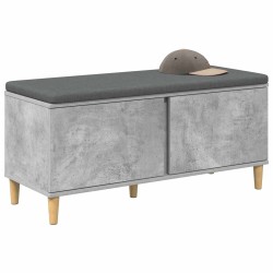 Banc d'entrée avec coussin Gris Béton 100 x 38 x 46 cm 536748536748