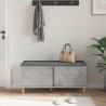 Banc d'entrée avec coussin Gris Béton 100 x 38 x 46 cm 536748536748