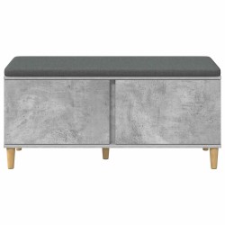 Banc d'entrée avec coussin Gris Béton 100 x 38 x 46 cm 536748536748