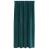 Rideaux occultants 2 pcs Vert foncé 140 x 175 cm Velours 536749536749