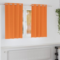 Rideaux occultants avec anneaux 2 pcs Orange vif 140 x 140 cm 536750536750