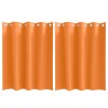 Rideaux occultants avec anneaux 2 pcs Orange vif 140 x 140 cm 536750536750