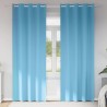 Rideaux occultants avec anneaux 2 pcs Bleu clair 225 x 140 cm 536752536752