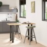 Pieds de table de bar Anthracite 2 pièces 40 x (90-91) cm Acier 536757536757