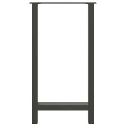Pieds de table de bar Anthracite 2 pièces 40 x (90-91) cm Acier 536757536757