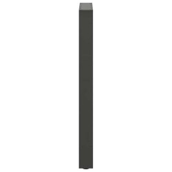 Pieds de table de bar Anthracite 2 pièces 40 x (90-91) cm Acier 536757536757