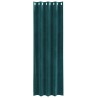 Rideaux occultants 2 pcs Vert foncé 140 x 245 cm Velours 536758536758