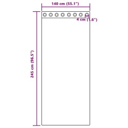 Rideaux occultants 2 pcs Vert foncé 140 x 245 cm Velours 536758536758