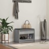 Banc d'entrée avec coussin Gris Sonoma 63 x 38 x 45 cm 536759536759