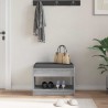 Banc d'entrée avec coussin Gris Sonoma 63 x 38 x 45 cm 536759536759