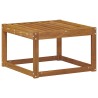 Pouf d'Extérieur Bois d'Acacia Massif Naturel 59 x 59 x 37 cm 536762536762