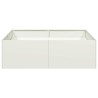 Jardinière blanc 100x100x30 cm acier 536772536772
