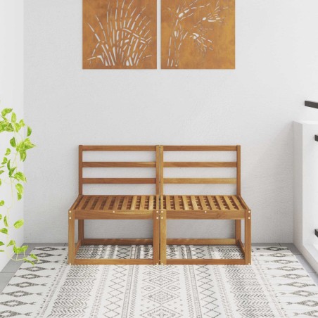 2 Pièce Sofa de milieu extérieur Bois d'Acacia Massif Naturel 536774536774