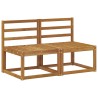2 Pièce Sofa de milieu extérieur Bois d'Acacia Massif Naturel 536774536774