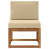 Sofa de milieu extérieur Bois d'Acacia Massif 536775536775