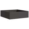 Jardinière noir 100x100x30 cm acier 536776536776