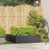 Jardinière noir 100x100x30 cm acier 536776536776
