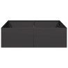 Jardinière noir 100x100x30 cm acier 536776536776