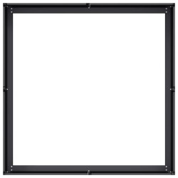 Jardinière noir 100x100x30 cm acier 536776536776