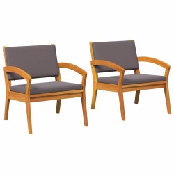 Chaise de jardin 2 pcs Huile Naturelle Bois d'Acacia Massif 536777536777