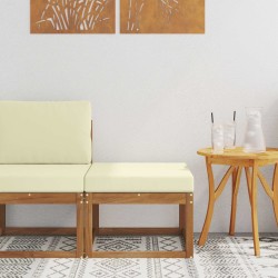 Pouf d'Extérieur Bois d'Acacia Massif Naturel 536778536778