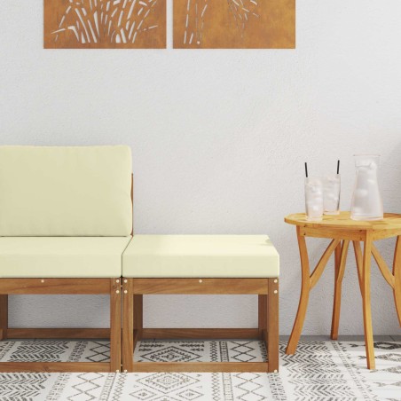 Pouf d'Extérieur Bois d'Acacia Massif Naturel 536778536778