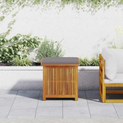 Boîte à coussins d'extérieur 60x50x61 cm bois massif d'acacia 536781536781