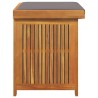 Boîte à coussins d'extérieur 60x50x61 cm bois massif d'acacia 536781536781